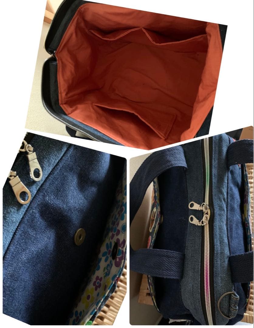 【SA】ワイヤー口金ボストンバッグ(L)×3