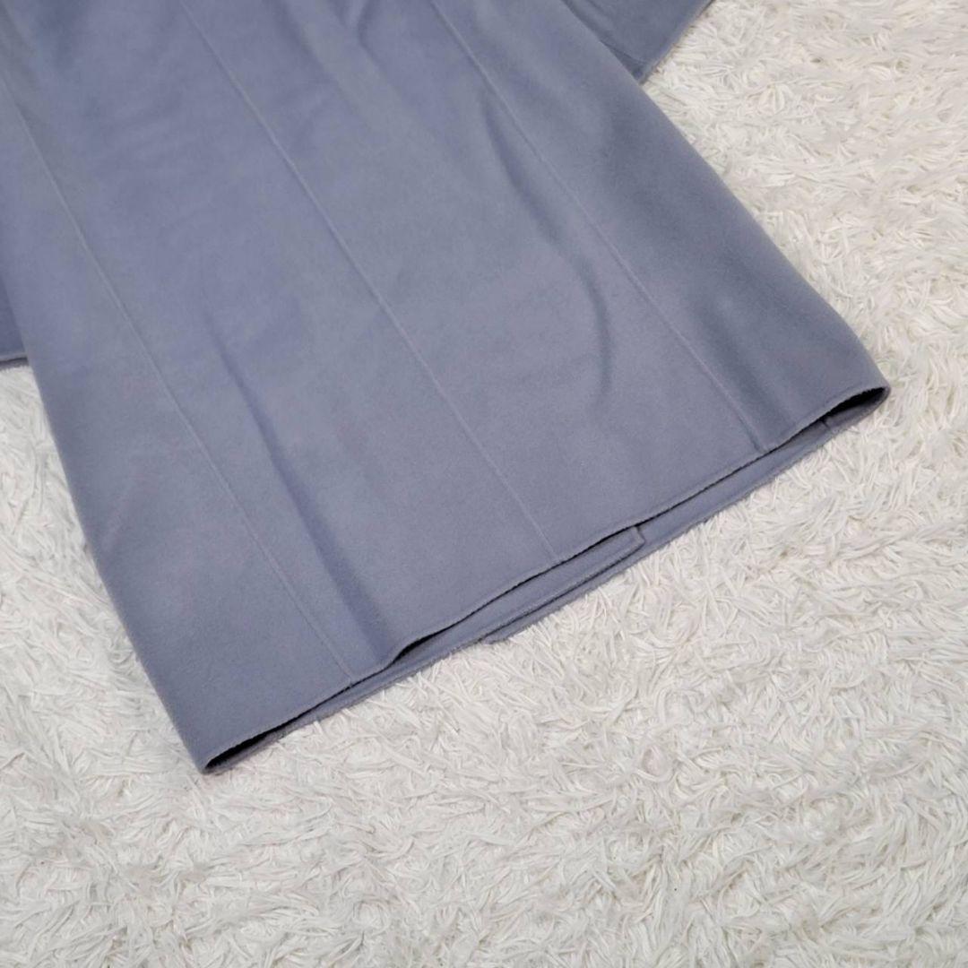 セオリーリュクス　リバーコート　ダブルフェイス　ノーカラー　カシミヤ　ウール　M