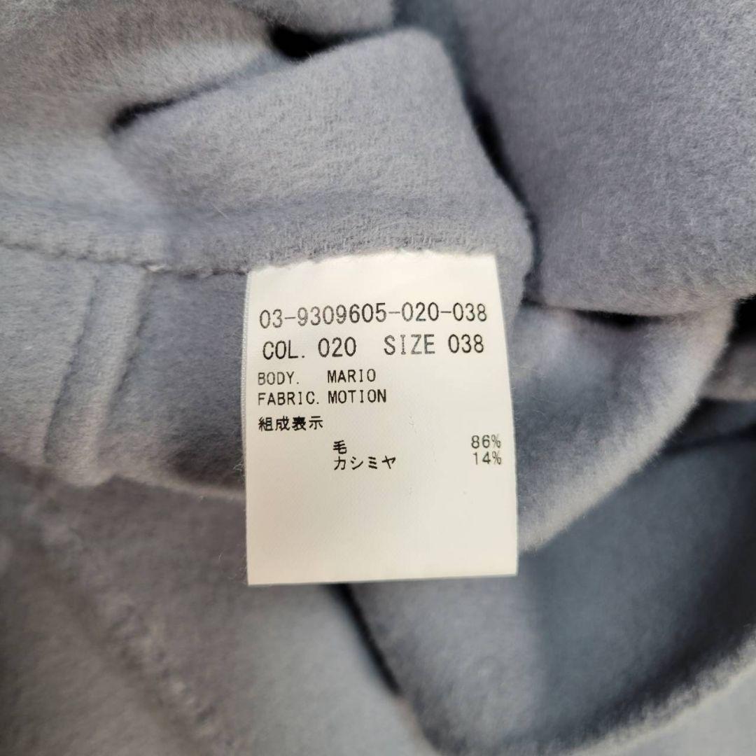 セオリーリュクス　リバーコート　ダブルフェイス　ノーカラー　カシミヤ　ウール　M
