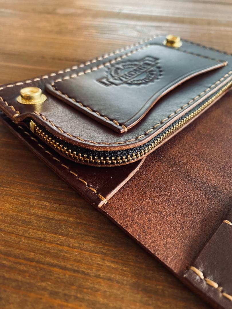 【ブルガロ】TM02-73ミドルトラッカーウォレット真鍮チェーン付き