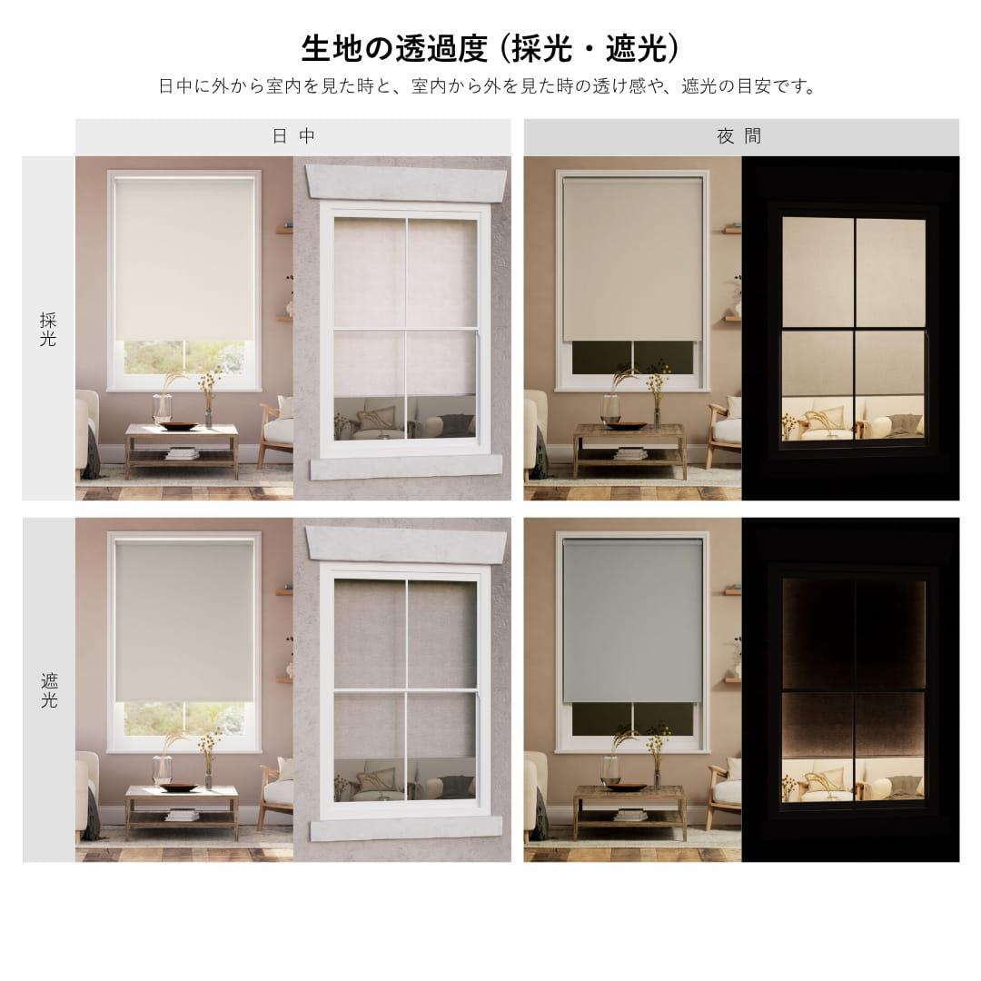 未使用　ロールスクリーン　花柄　ブルー　グリーン　98×94