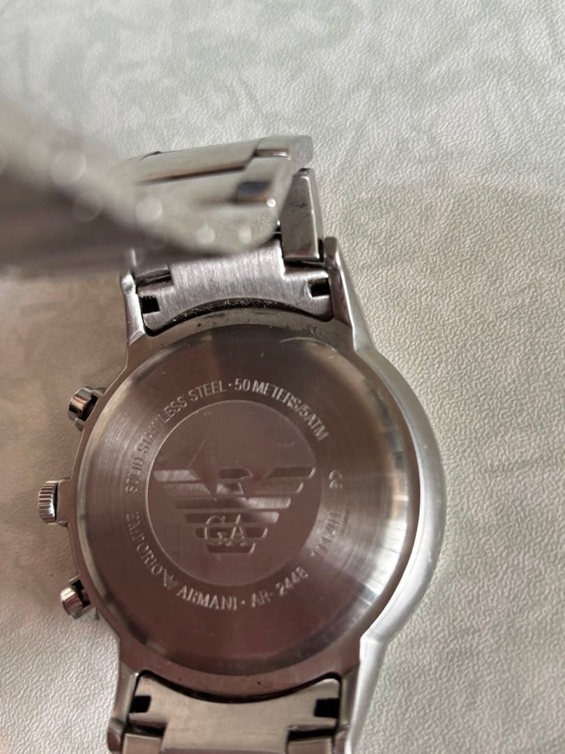 週末３日間大セールEmporio Armani クロノグラフ 時計AR-2448