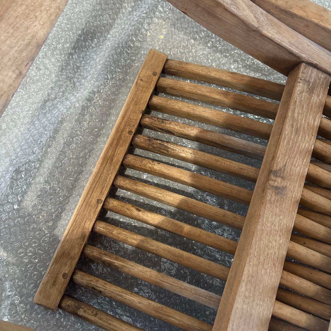 カフェ倒産品 折り畳み 木製 ガーデンチェア シンプル