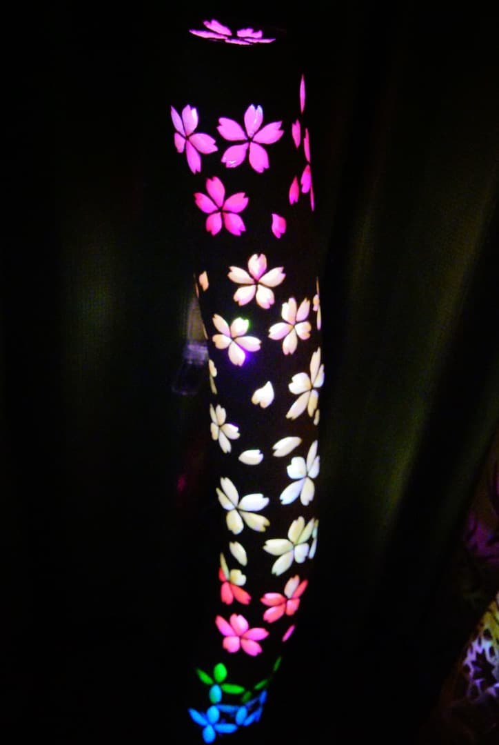 希少★曲がり竹★  竹灯り　彩シリーズ　〜春が来た〜　竹灯籠　孟宗竹