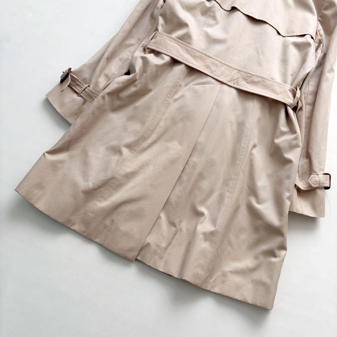 大きいサイズ　マッキントッシュ　トレンチコート　ピンクベージュ　ライナー　44