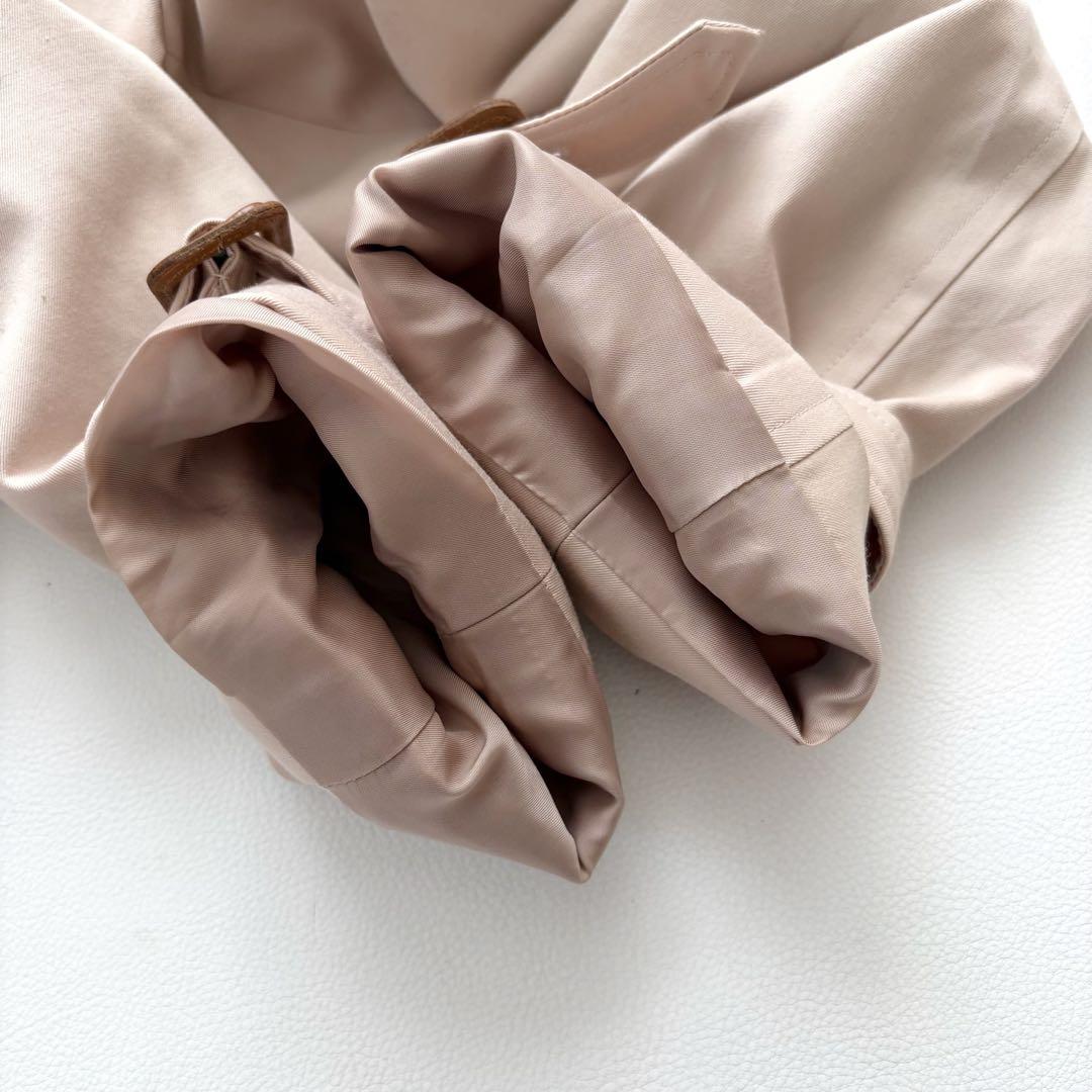 大きいサイズ　マッキントッシュ　トレンチコート　ピンクベージュ　ライナー　44