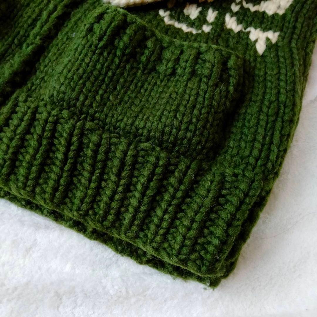 カナタ【別注】カーディガン　Mサイズ相当　ジョンブルスカル柄　KANATA