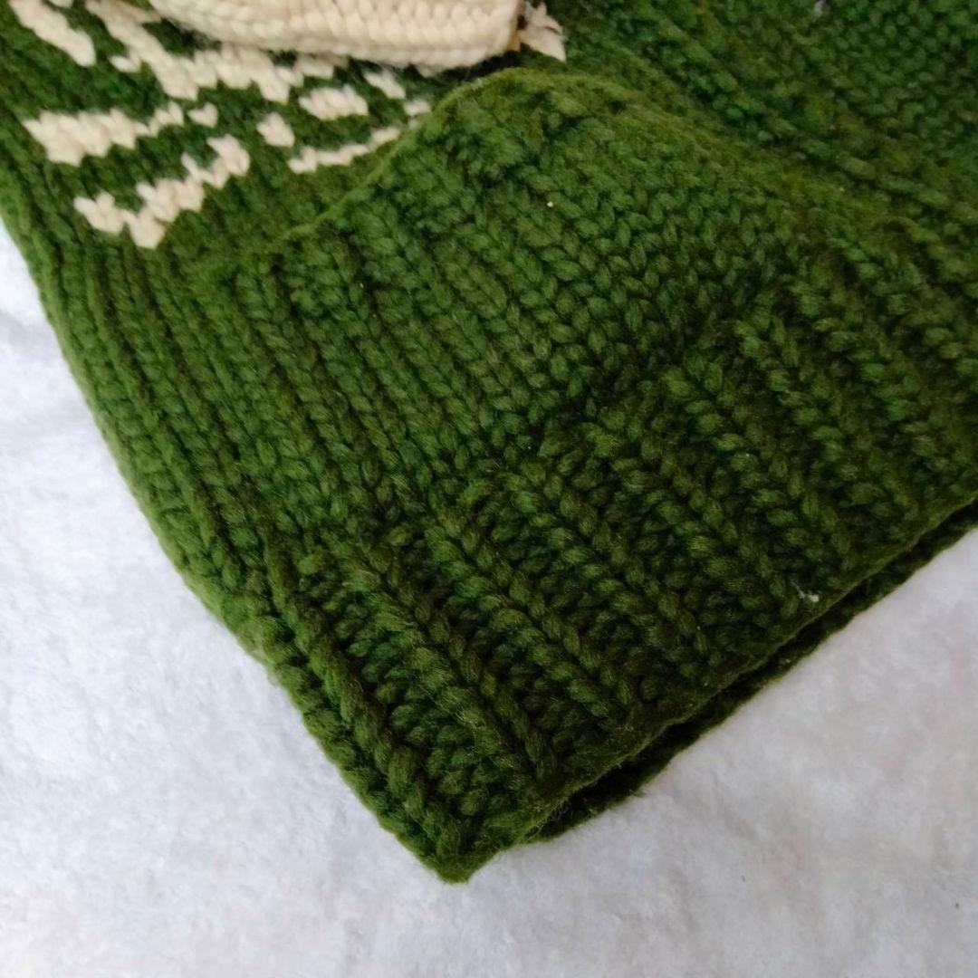 カナタ【別注】カーディガン　Mサイズ相当　ジョンブルスカル柄　KANATA