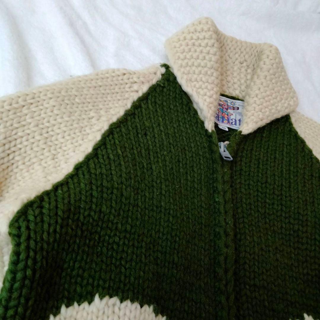 カナタ【別注】カーディガン　Mサイズ相当　ジョンブルスカル柄　KANATA