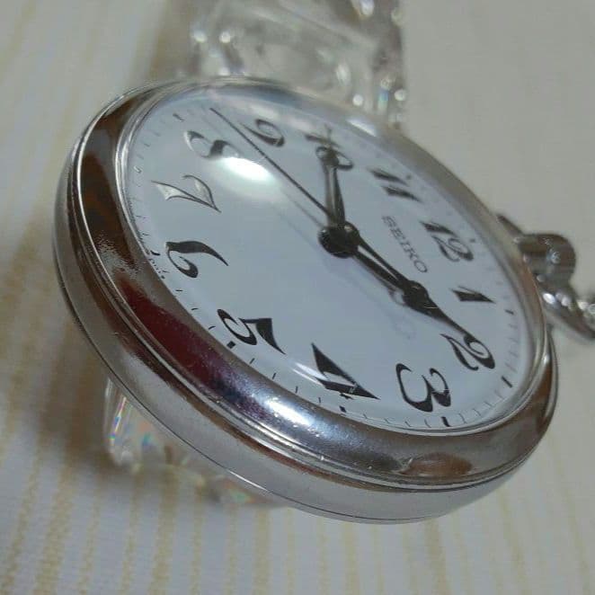 R3J様ご依頼【電池交換済】SEIKO諏訪昭61年懐中時計 福知山鉄道管理局