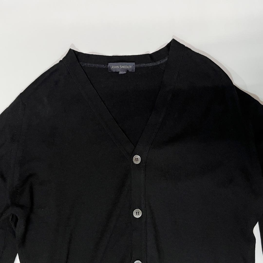 JOHN SMEDLEY 24G メリノ ウール カーディガン【M】