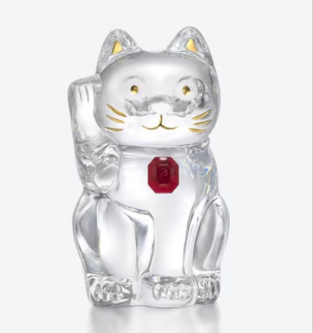 バカラ　招き猫　レッドオクトゴン