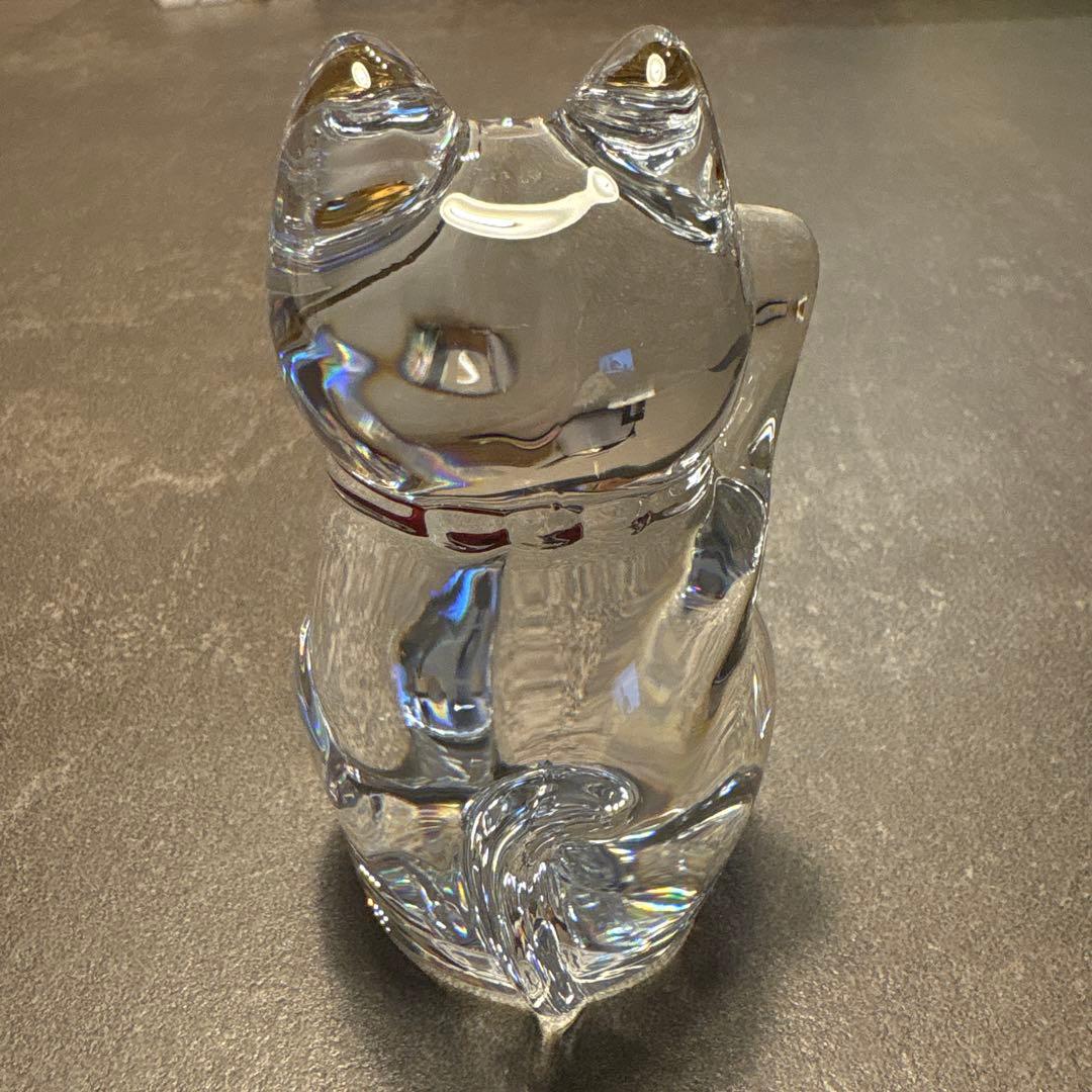 バカラ　招き猫　レッドオクトゴン