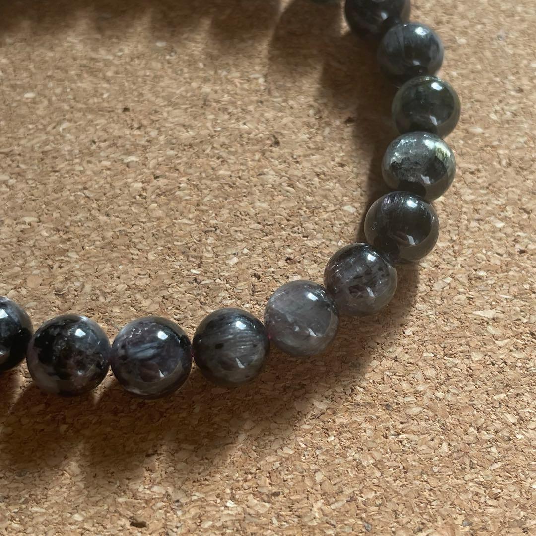 【希少】キャッツアイトルマリン ブレスレット 7.5㎜ 16㎝ 新春セール開催中