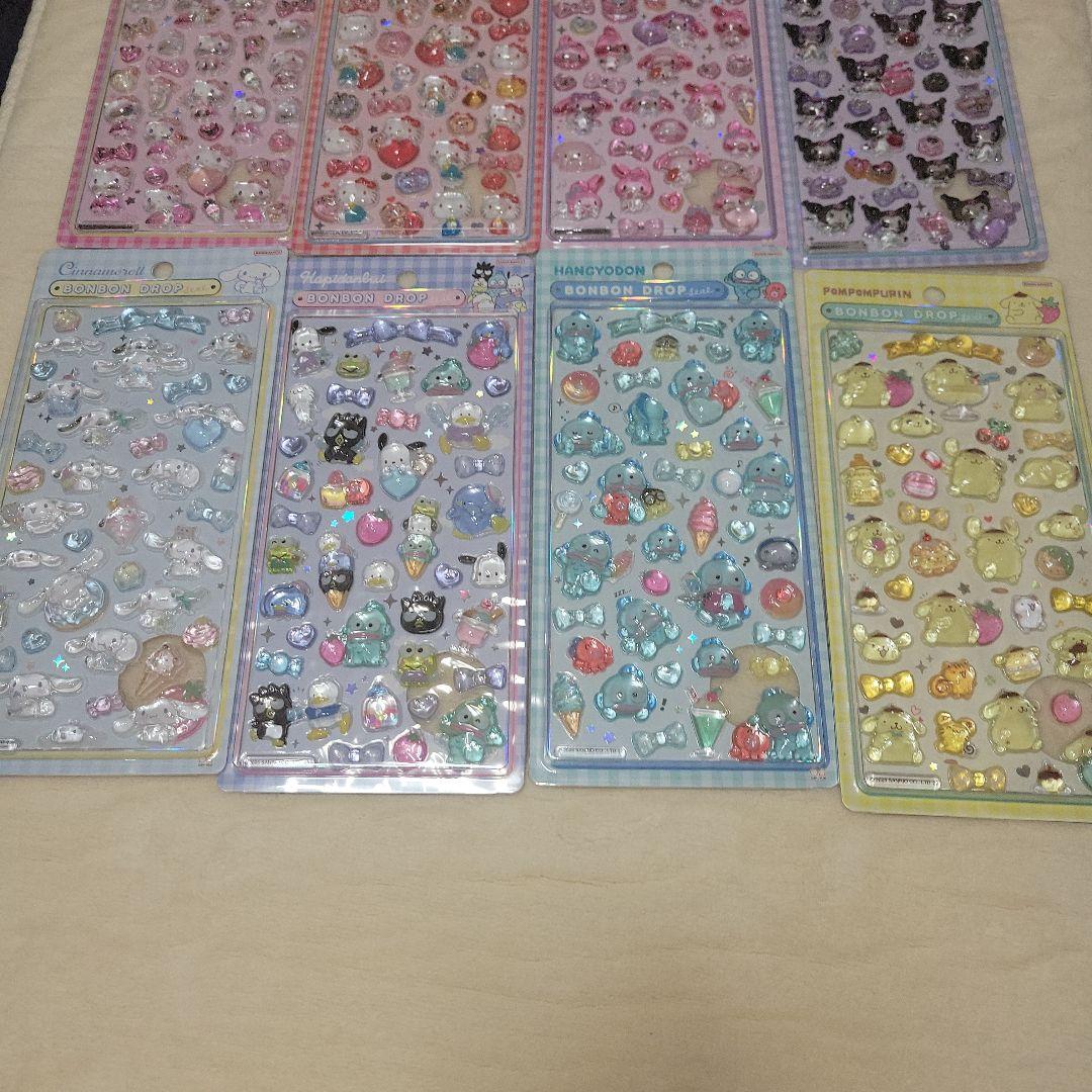 サンリオ　ボンボンドロップシール 第２弾 8枚セット　正規品