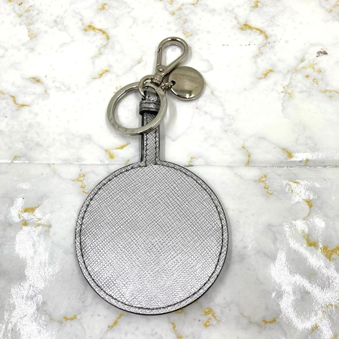 最終価格❣️新品PRADAプラダサフィアーノキーホルダーバッグチャーム鏡ミラー