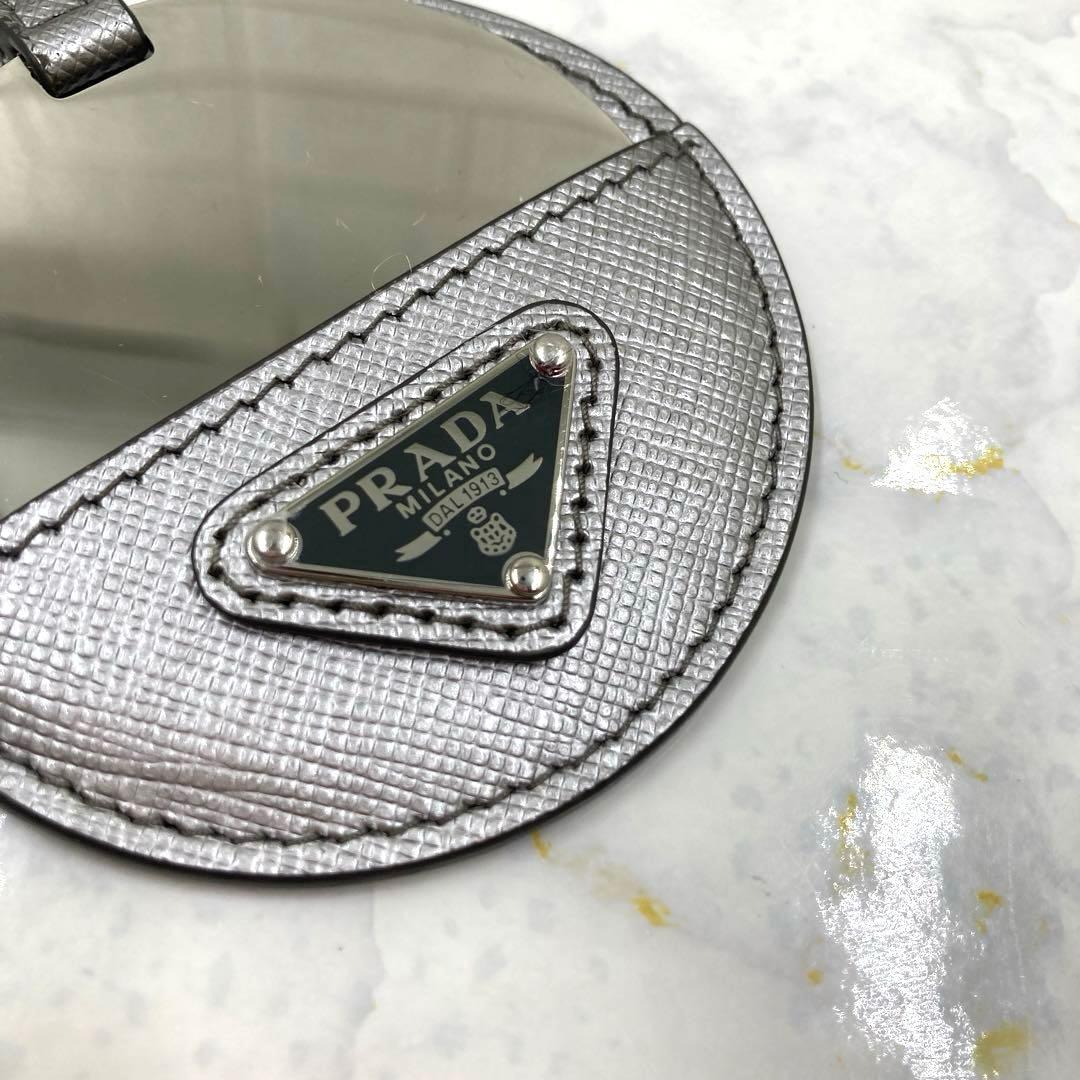 最終価格❣️新品PRADAプラダサフィアーノキーホルダーバッグチャーム鏡ミラー