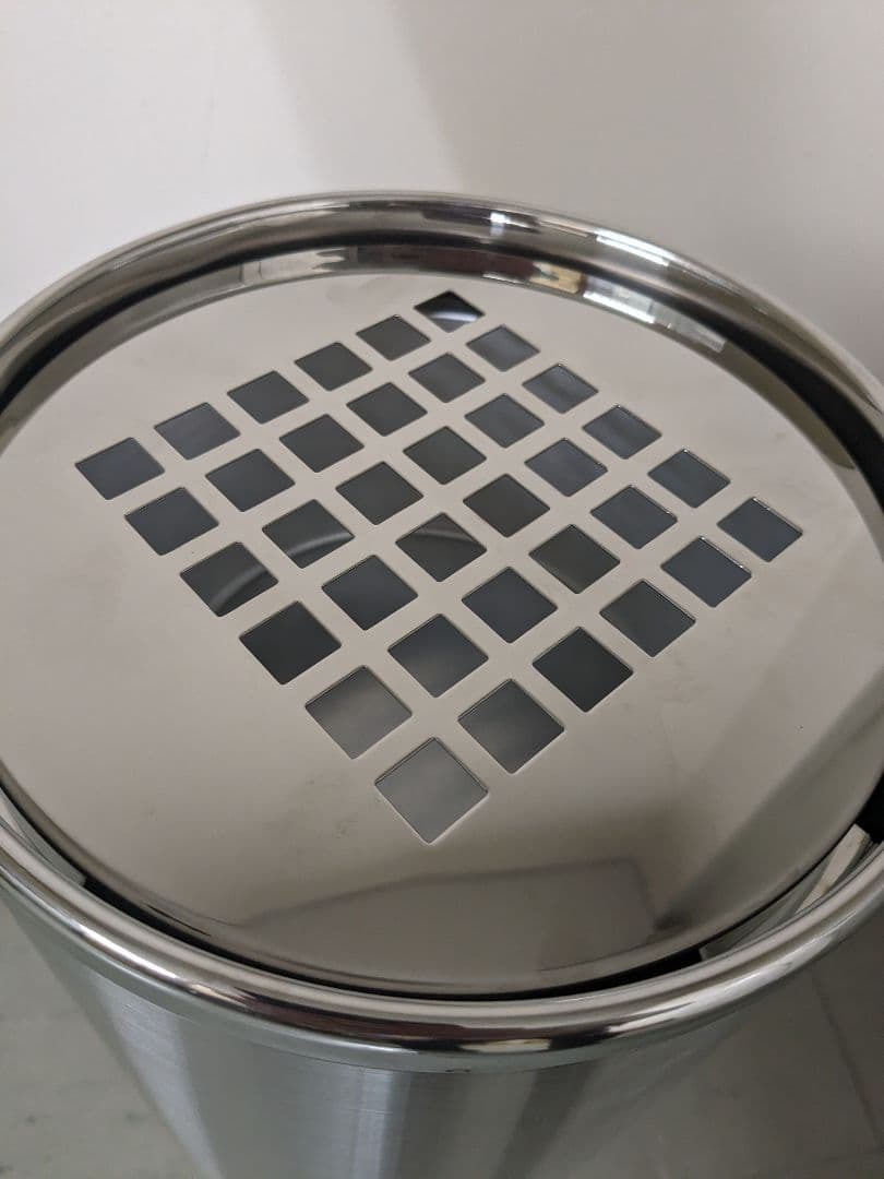 業務用 スタンド灰皿（屋内・屋外共用）/ ステンレス製　2台セット