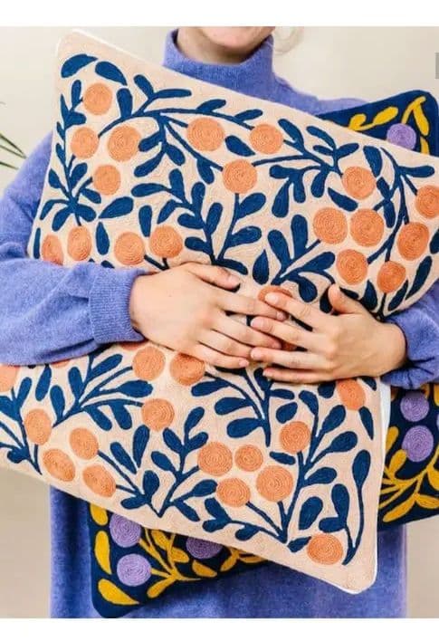 美品！島塚絵里デザイン　北欧クッションカバー