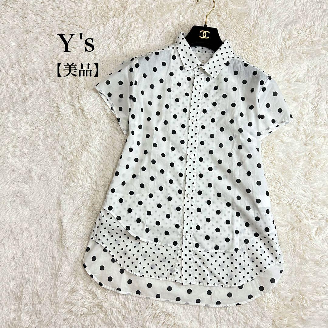 【収集癖さま専用】美品✨Y's ドットプリント ショートスリーブ シャツ
