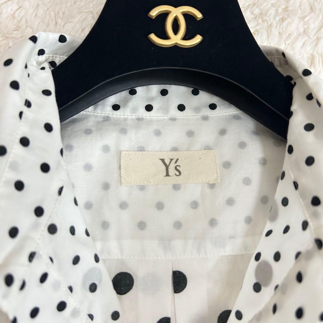 【収集癖さま専用】美品✨Y's ドットプリント ショートスリーブ シャツ