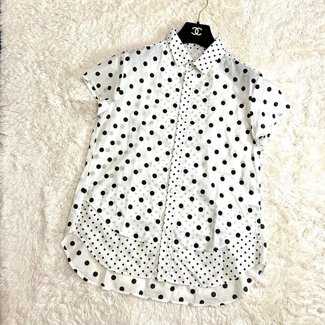 【収集癖さま専用】美品✨Y's ドットプリント ショートスリーブ シャツ