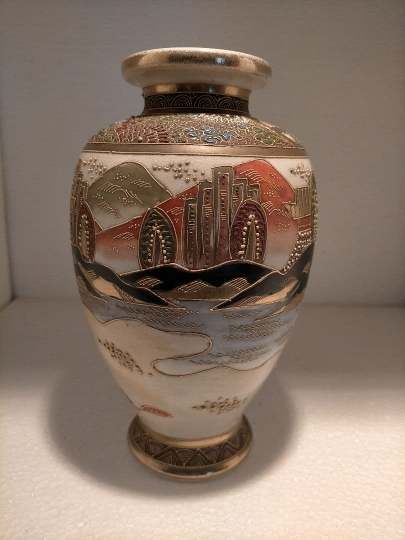 ☆専用☆アンティーク 里帰り 薩摩焼 楠部 ベース 花瓶