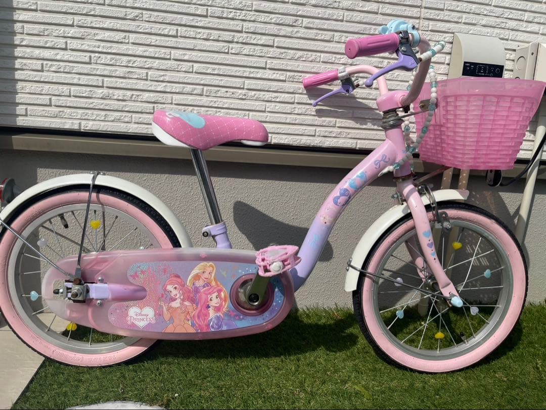 幼児用自転車 プリンセスデザイン ピンク