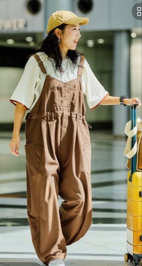 niko and ...misayoさんラクテロサロペ　ブラウン　Lサイズ