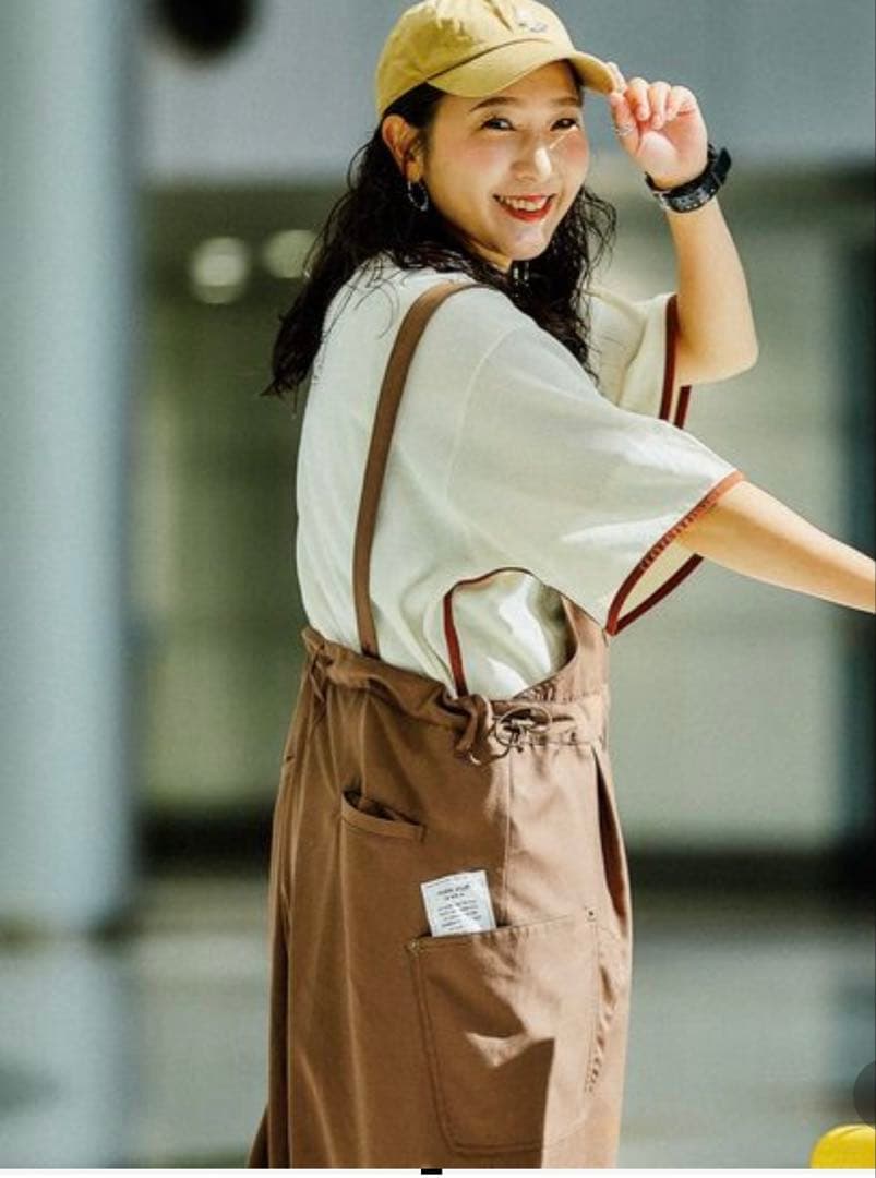 niko and ...misayoさんラクテロサロペ　ブラウン　Lサイズ