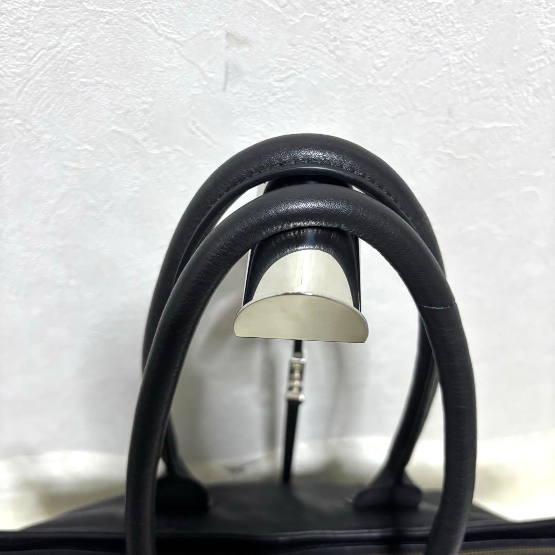 【美品】アルフレッドバニスター トートバッグ 黒 A4 ビジネスバッグ レザー