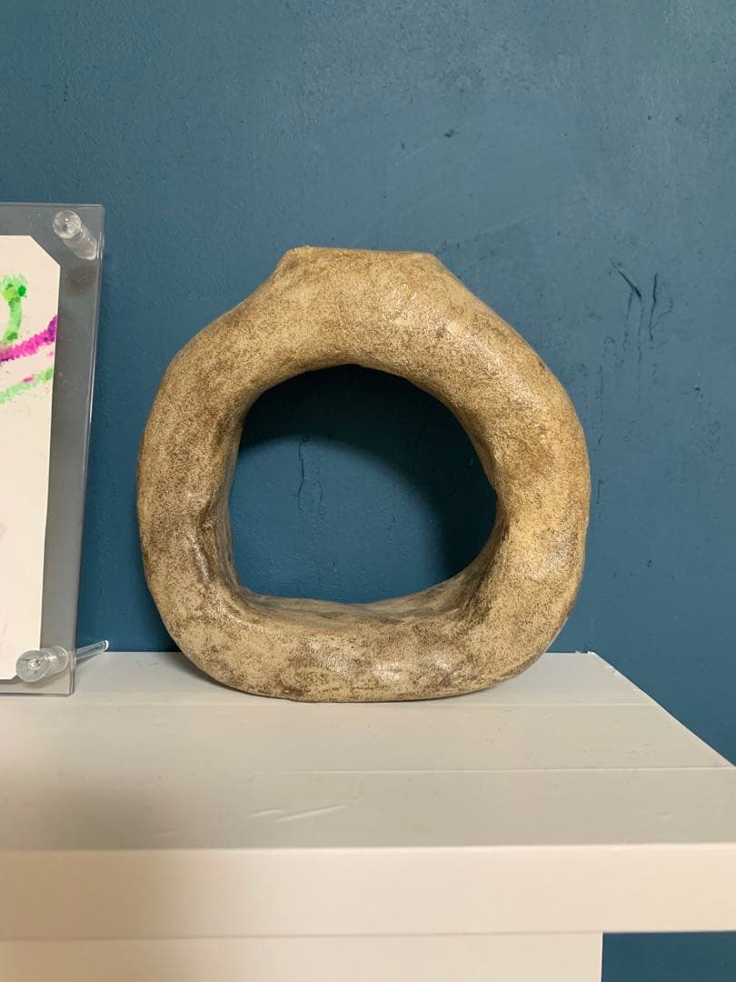 セラミック風グレー花器　陶器