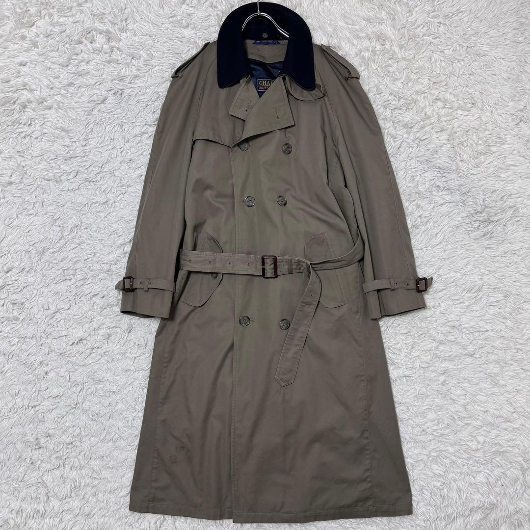 XL相当✨チャップス ラルフローレン マキシ丈 トレンチコート ライナー素材切替