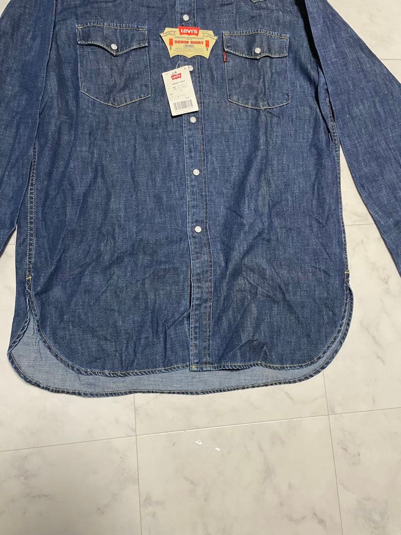 リーバイス 香港製 デッドストック デニムウエスタンシャツ L