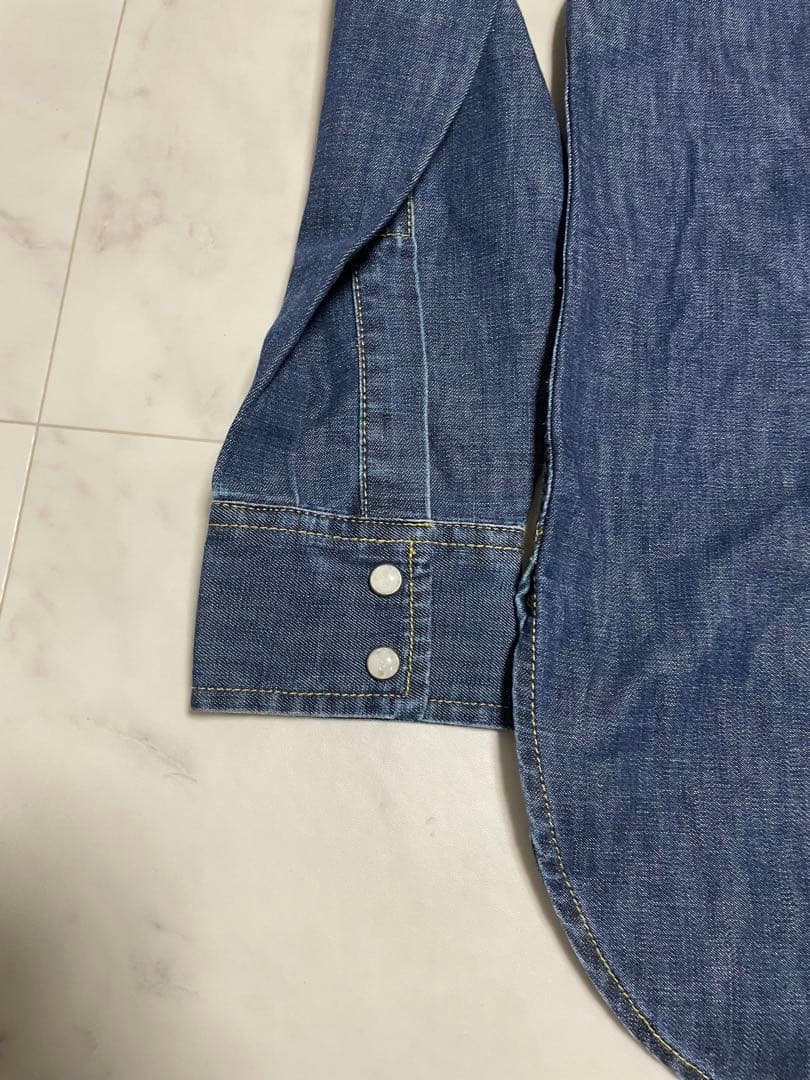 リーバイス 香港製 デッドストック デニムウエスタンシャツ L