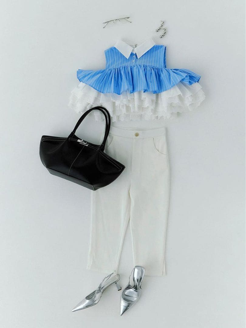 【タグ付き新品未使用】Eimy istoire ボリュームラッフルブラウス