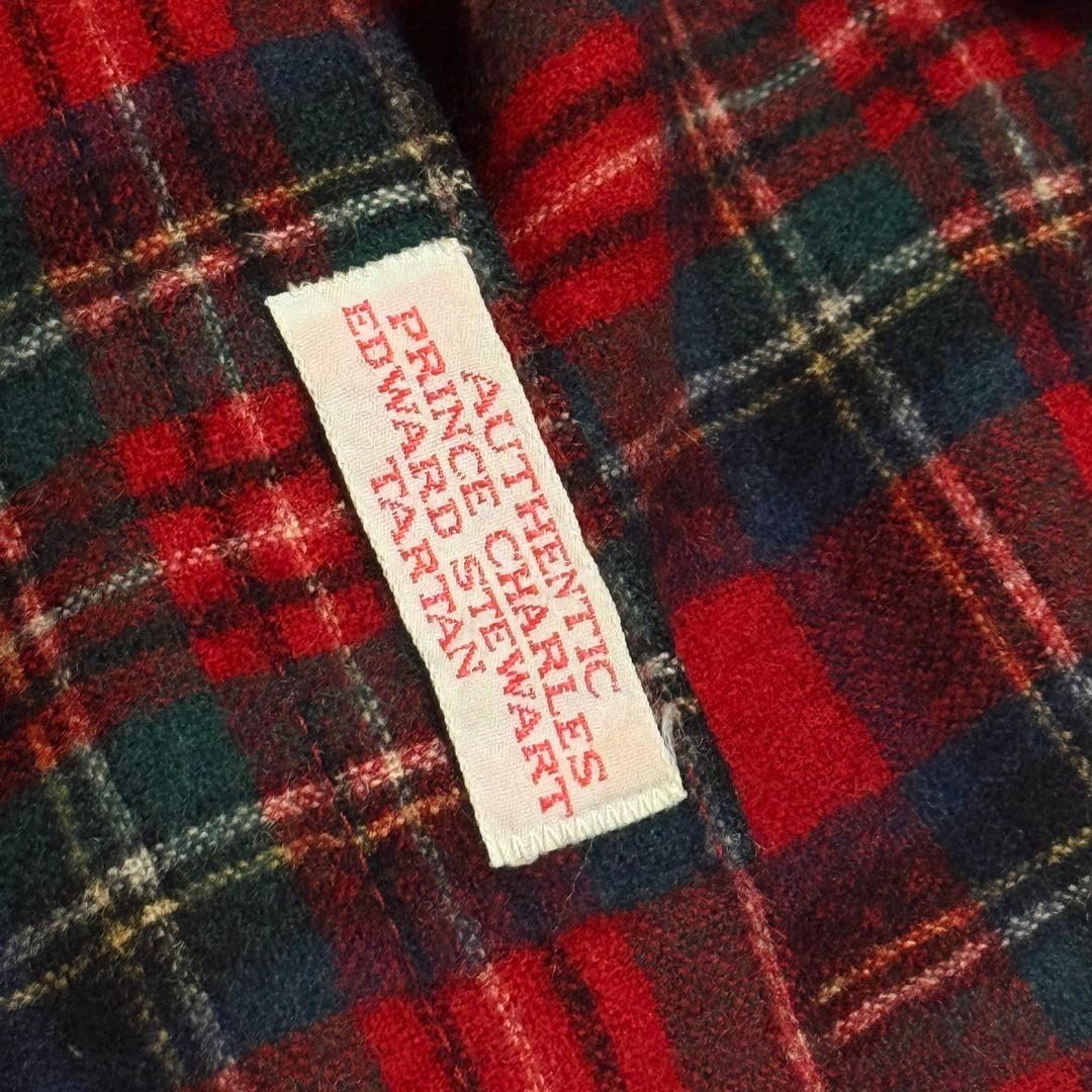 の*ま様 70s　美品　ペンドルトン PENDLETON　ボードシャツ　赤タータ