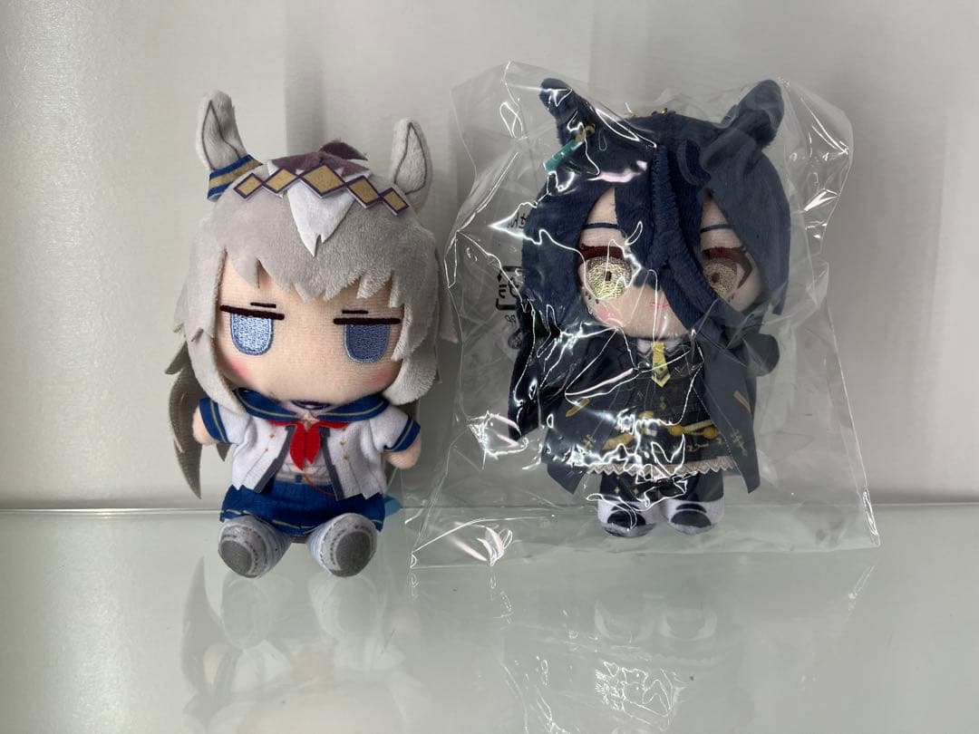 ウマ娘 Chibiぬいおすわりマスコット オグリキャップ　マンハッタンカフェ