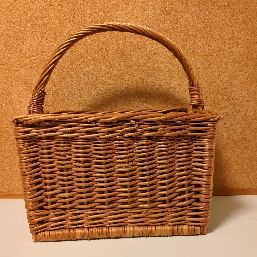 ★籐のかご★ワイン入れ★ヴィンテージ★アンティーク★ワインラック★