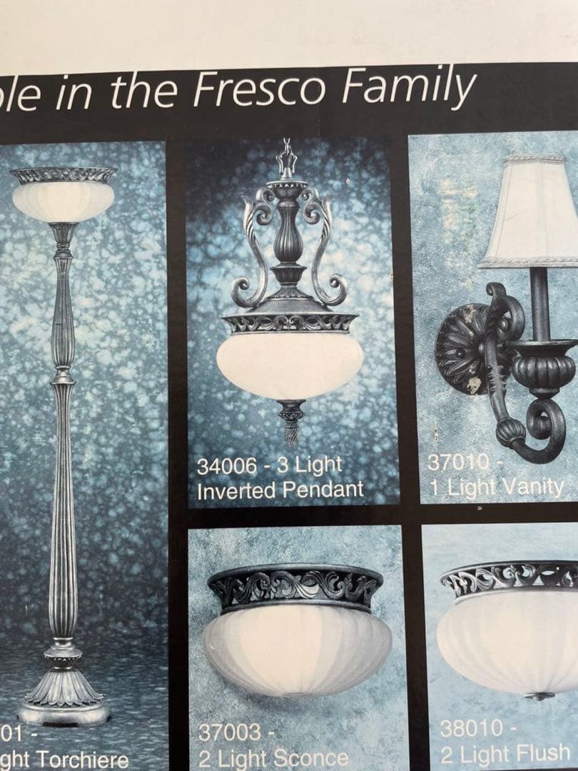 【希少廃盤】Kichler（キチラー） 大型 アンティーク ペンダントライト