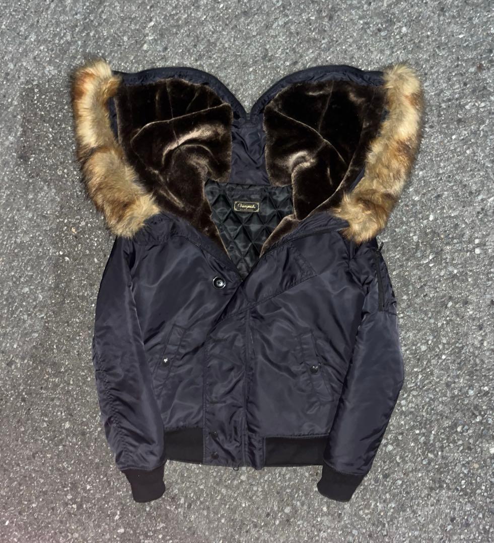 け*引様 archive N2B type fur bomber jacket