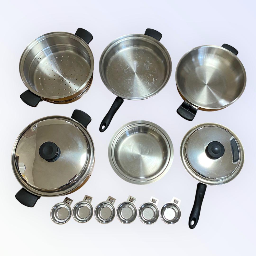 アムウェイ クィーン　18/8ステンレス 鍋 フライパン 15ピースセット