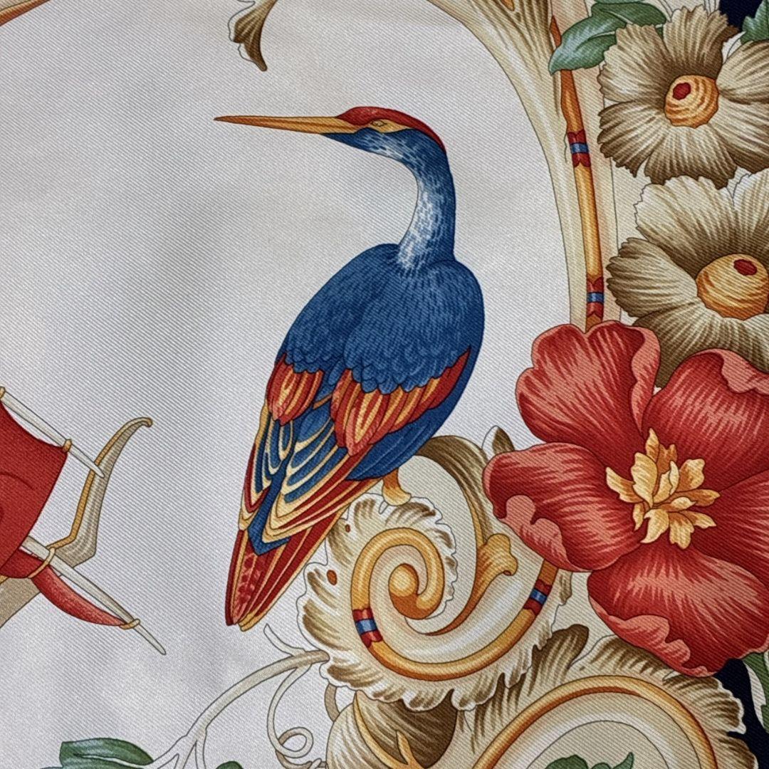 極美品✨サルヴァトーレフェラガモ シルク 大判スカーフ ストール イタリア 花柄