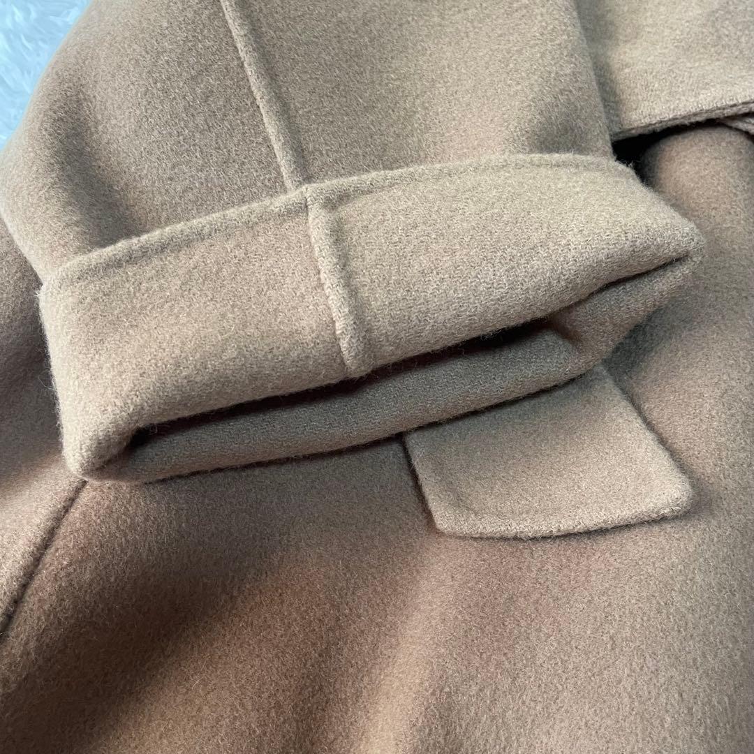 美品　N.O.R.C ウール　リバーロングコート　ダブルフェイス　ベルテッド