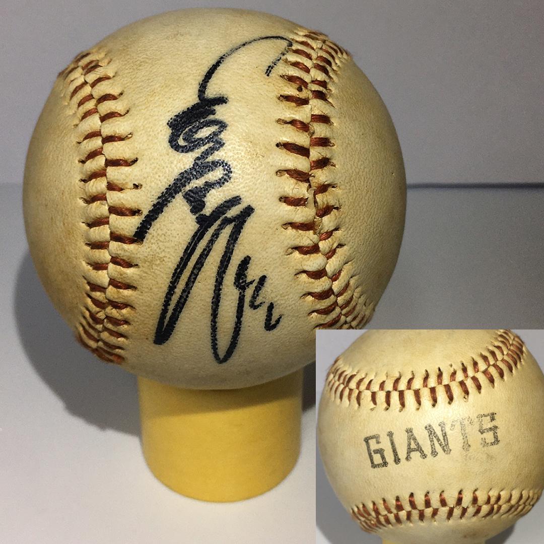 長嶋茂雄1980年監督サインボール（GIANTSロゴ球）