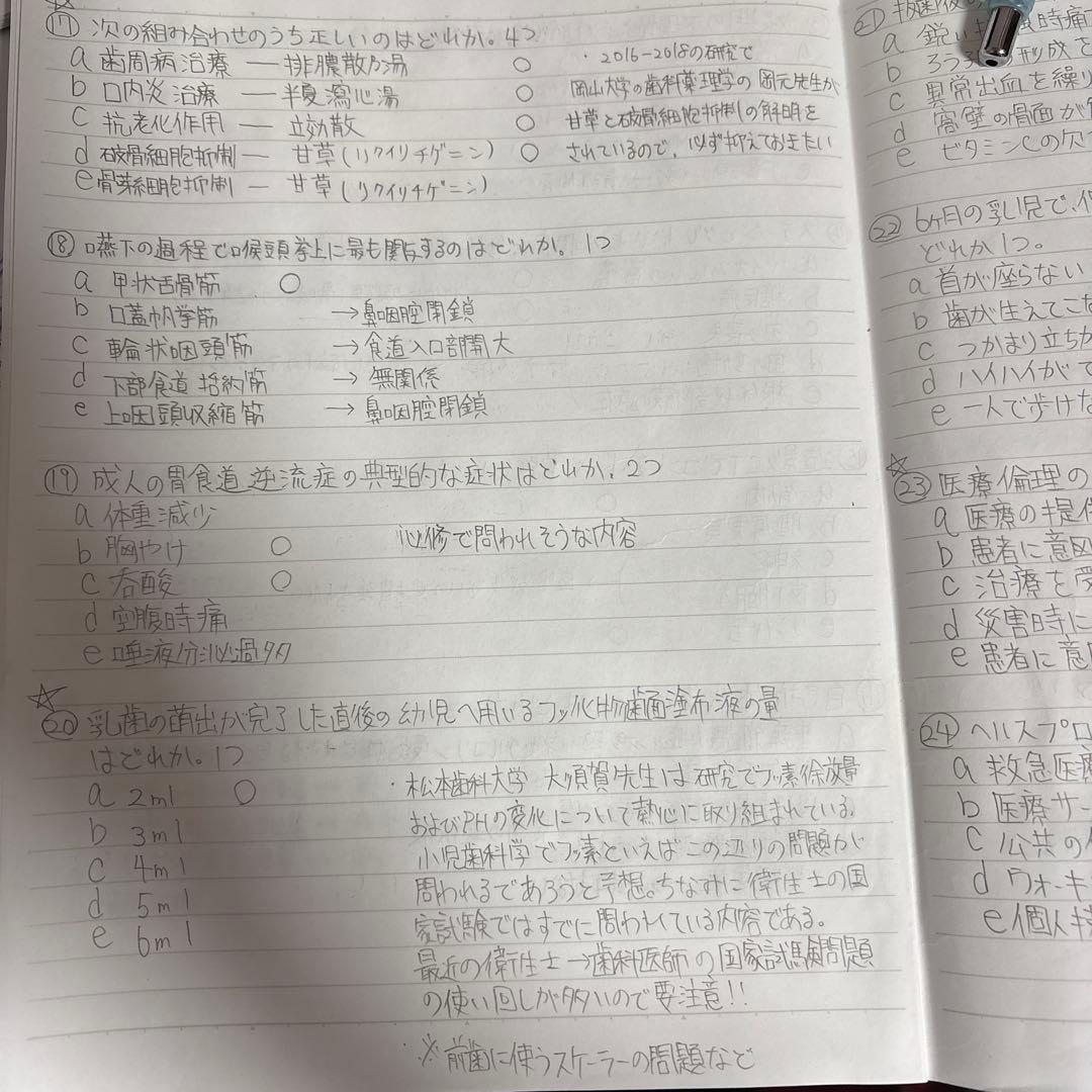 残2歯科医師国家試験　完全予想問題パート2