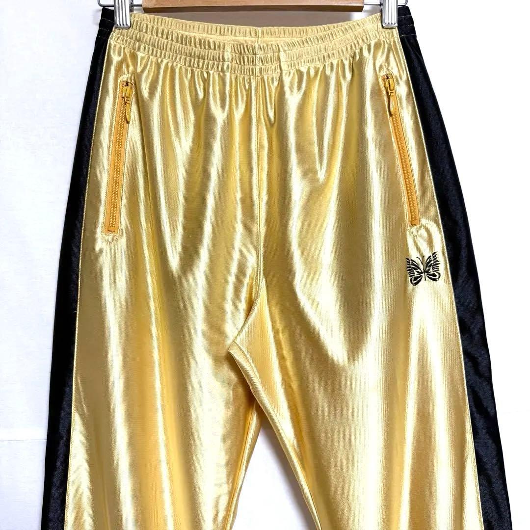 ⚫︎Mサイズ！Needles ゴールドカラー　サイドライントラックパンツ
