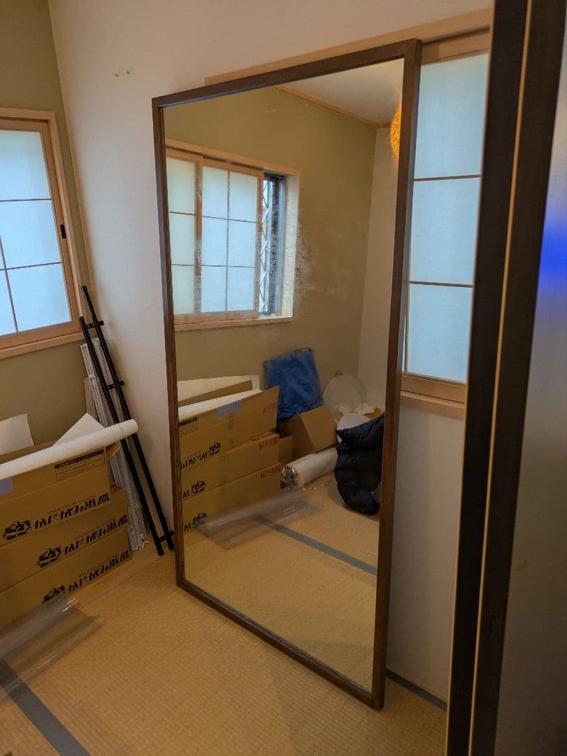 【引取歓迎】スタンドミラー 　姿見　大型鏡