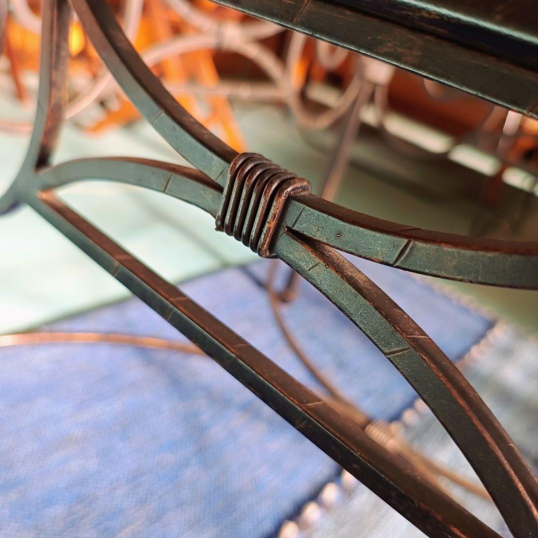 まみ 東京近郊の配送OK　ローラアシュレイ　ガラステーブル　アンティーク