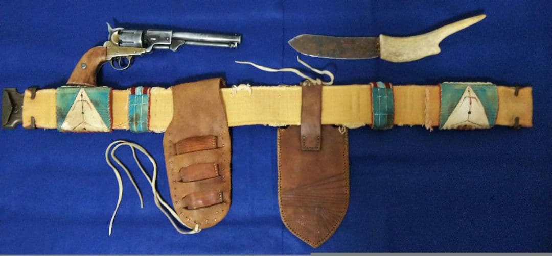 65 入手困難 一点物 1890s アンティーク インディアン US ガンベルト